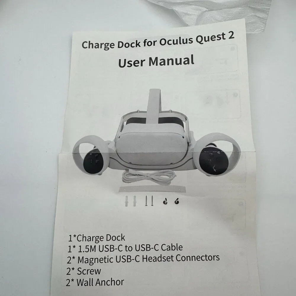 Magnetic Charger Charging Dock for Oculus Quest 2 VR Headset New In Box